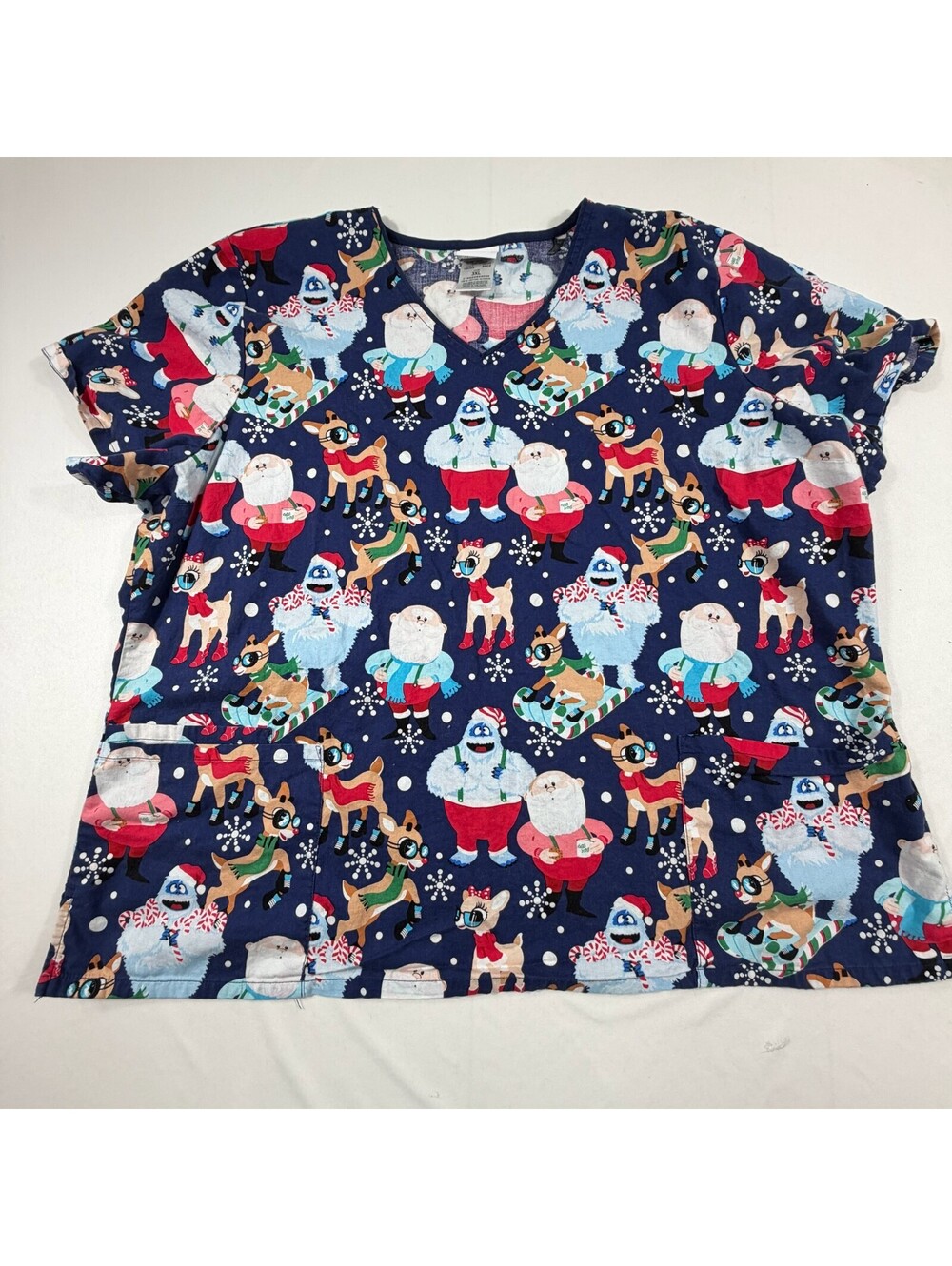 Rudolph the Red-Nosed Reindeer 3XL Holiday Themed Cotton T-Shirt